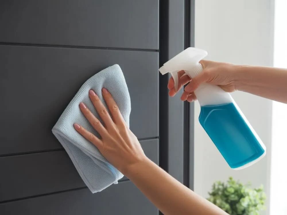 Antracytowe drzwi: Jak czyścić bez smug i uszkodzeń? Pełny poradnik